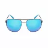 Guess GF00061-6106X Gafas de sol de hombre, montura negra, lentes grises, 61 mm