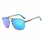 Guess GF00061-6106X Gafas de sol de hombre, montura negra, lentes grises, 61 mm