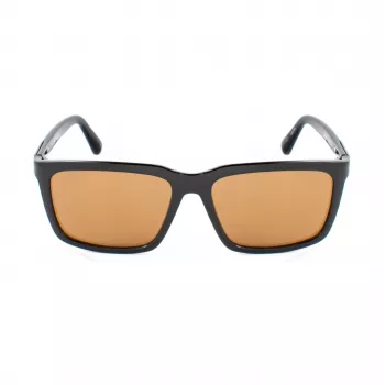 Gafas de sol GUESS GF00062-5901E hombre, cuadradas - montura negra, lentes grises, 59 mm