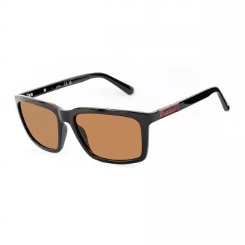 Gafas de sol GUESS GF00062-5901E hombre, cuadradas - montura negra, lentes grises, 59 mm