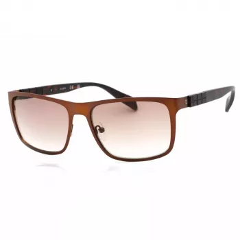 Gafas de sol de hombre GUESS GF0169-49F, montura habana, lentes degradadas marrones, 58/18/140 mm