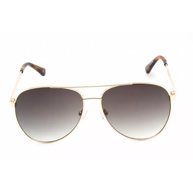 GUESS GF0251-32P Gafas de sol para hombre, cuadradas, Havana, con lentes degradadas marrones