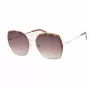 GUESS GF0410-5932F Gafas de sol mujer, cuadradas - Montura negra brillante, lente smoke degradada, 59 mm