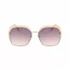 GUESS GF0410-5933F Gafas de sol de mujer - Montura negra brillante, lentes degradadas smoke, 59 mm