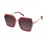 GUESS GF0418-5869T Gafas de sol cat eye de mujer - Montura negra brillante, lente degradada smoke, 58 mm