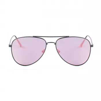 GUESS GG1142SCQZ09Z Gafas de sol unisex rectangulares - Montura negra, lentes grises degradadas, 56 mm