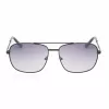 GUESS GG2114S-01B Gafas de sol de hombre Montura cuadrada negra Lente degradada gris 60mm