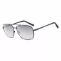 GUESS GG2114S-01B Gafas de sol de hombre Montura cuadrada negra Lente degradada gris 60mm