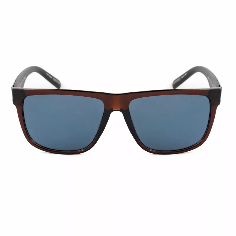 GUESS MAN Gafas de sol GO00058-6145V montura cuadrada negro brillante lente ahumada 61 mm