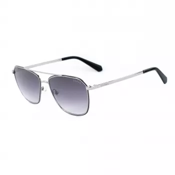 GUESS MAN gafas de sol GU00147-5605B rectangulares montura de acetato negra lentes de policarbonato grises 56/16/145 mm UV400
