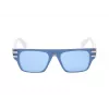 GUESS Gafas de sol de piloto para hombre GO00061-0021V Shiny Black Smoke Mirror