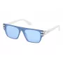 GUESS Gafas de sol de piloto para hombre GO00061-0021V Shiny Black Smoke Mirror