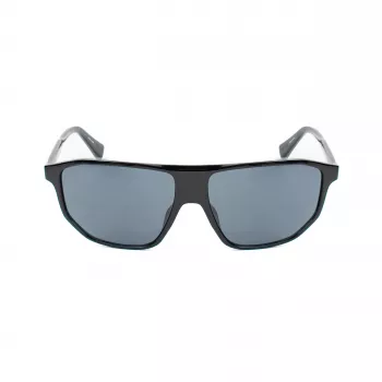 Gafas de sol de hombre Guess GF00010-6101A - montura de acetato negro brillante, lentes ahumadas, protección UV400
