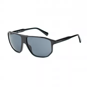 Gafas de sol de hombre Guess GF00010-6101A - montura de acetato negro brillante, lentes ahumadas, protección UV400