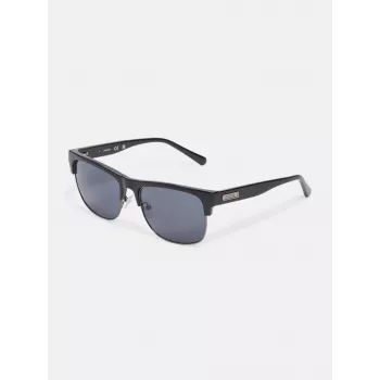 Gafas de sol de hombre Guess GF00023-5601A montura cuadrada negra lentes grises 56mm
