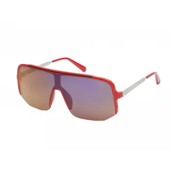 GUESS Gafas de sol de hombre GO00054-0066C Square Shiny Black Frame Smoke Lens 56mm