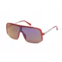 GUESS Gafas de sol de hombre GO00054-0066C Square Shiny Black Frame Smoke Lens 56mm