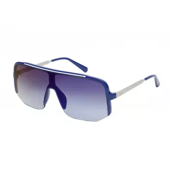 GUESS Gafas de sol hombre GO00054-0090C Montura de propionato negra lentes de policarbonato grises 54mm
