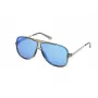 Guess Gafas de sol de hombre GO00060-6490C rectangulares montura negra lentes grises 64/12/140 mm