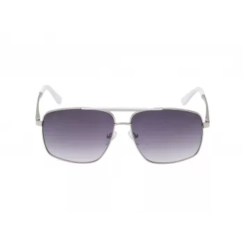 GUESS Gafas de sol para hombre GO00063-5910B Montura cuadrada Havana Lentes marrones 59mm