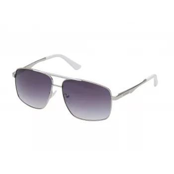 GUESS Gafas de sol para hombre GO00063-5910B Montura cuadrada Havana Lentes marrones 59mm