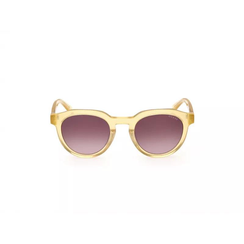 GUESS Gafas de sol para hombre GU00063-5039F havana acetato montura cuadrada lentes marrones 50 mm