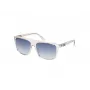 GUESS gafas de sol de hombre GU00123-5826W - montura cuadrada habana oscura, lentes degradadas marrones, 58/16/140 mm