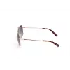 GUESS Gafas de sol para hombre GU00167-6032W Montura negra Lentes grises 60/14/140 mm