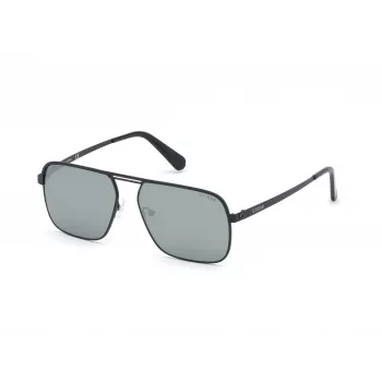 GUESS Gafas de sol hombre GU6939-5802Q montura negra cuadrada lente smoke 58mm