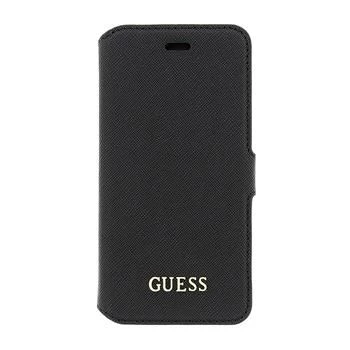 GUESS Funda tipo libro Saffiano para iPhone 6/6S - negra