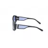 GUESS Gafas de sol unisex GU00135-6101V montura negra lentes grises degradadas 61 mm