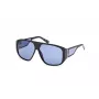 GUESS Gafas de sol unisex GU00135-6101V montura negra lentes grises degradadas 61 mm