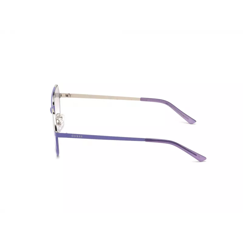 GUESS Gafas de sol unisex GU3048-81Z Montura negra brillante lente gris degradada 53mm