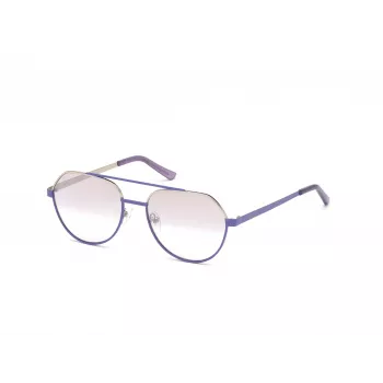 GUESS Gafas de sol unisex GU3048-81Z Montura negra brillante lente gris degradada 53mm