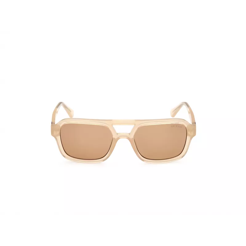 GUESS Gafas de sol unisex GU82595357E Montura Havana/Carey Lentes marrón degradado 53/19/145 mm