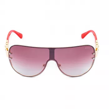 GUESS Gafas de sol aviador de mujer GO00037-0032G montura dorada lentes degradadas marrones 56mm