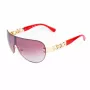 GUESS Gafas de sol aviador de mujer GO00037-0032G montura dorada lentes degradadas marrones 56mm
