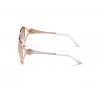 GUESS Gafas de sol para mujer Mariposa Cat Eye GU7626-5828U Havana/Marrón degradado 58mm
