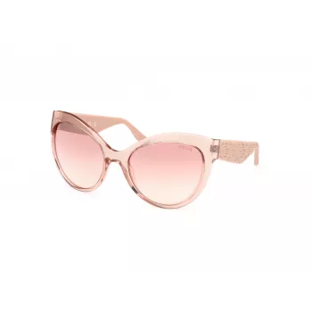 Gafas de sol de mujer GUESS Butterfly GU00130-6157U, montura havana con lentes marrones