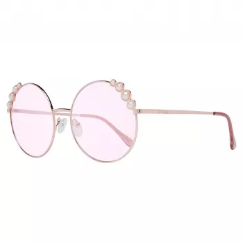 GUESS Gafas de sol mujer GF0355-28T ojo de gato - Montura marrón carey, lentes marrones degradadas, 58 mm