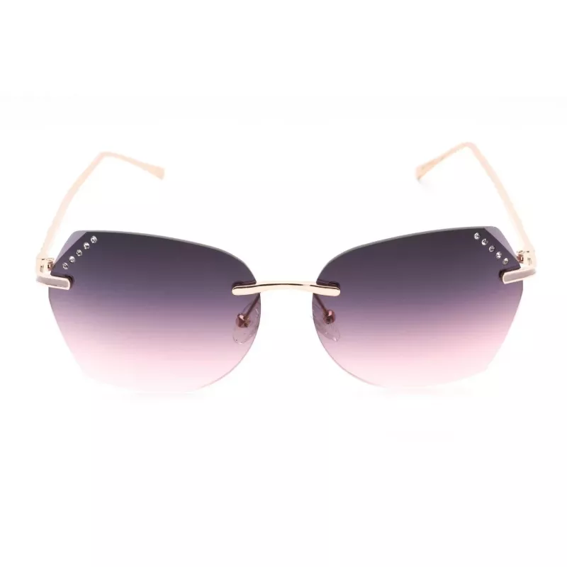 GUESS Gafas de sol mujer GF0384-28T Montura carey marrón, lentes degradadas marrones, 61 mm