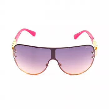 GUESS Gafas de sol mujer GO00037-0032U Cat Eye - Montura negra, lentes grises degradadas, UV400