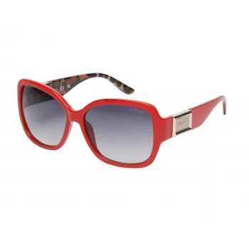 Gafas de sol GUESS mujer GO00043-5866B cat eye - montura negra, lentes degradadas grises, 58 mm