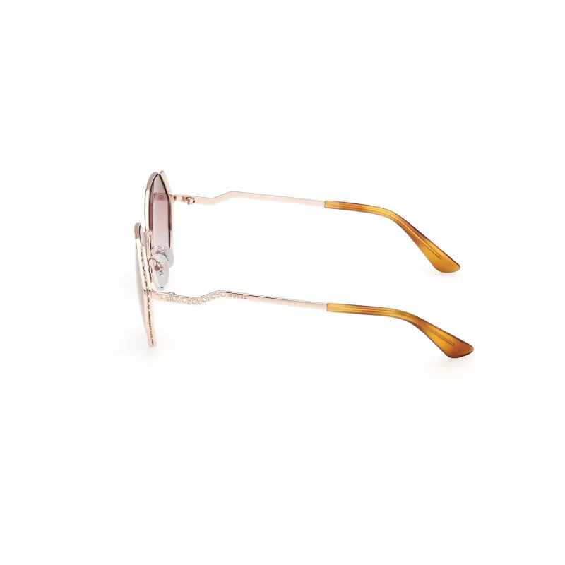 GUESS gafas de sol de mujer GU7842S5833F, forma cuadrada oversize, montura havana, lentes degradadas marrones, 58 mm