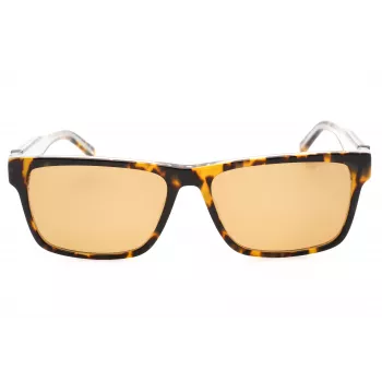 GUESS Gafas de sol rectangulares de acetato para mujer GU00074-53E Havana Marrón Degradado 55mm