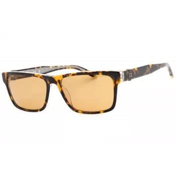 GUESS Gafas de sol rectangulares de acetato para mujer GU00074-53E Havana Marrón Degradado 55mm