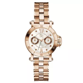 GUESS Reloj mujer oro rosa acero inoxidable X74008L1S 34mm