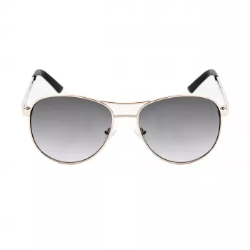 Guess Gafas de sol para mujer GF0408-6132B Montura rectangular Havana lentes marrones tintadas 61mm