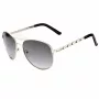 Guess Gafas de sol para mujer GF0408-6132B Montura rectangular Havana lentes marrones tintadas 61mm