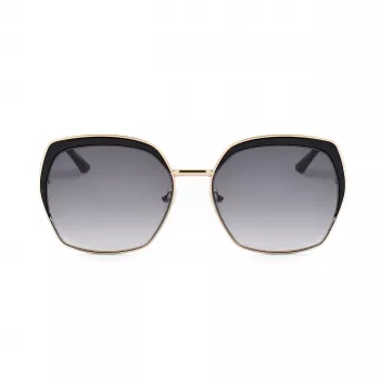 Guess Gafas de sol para mujer GF0410-5932B Havana Marrón Montura de acetato Lentes marrón degradado 59mm